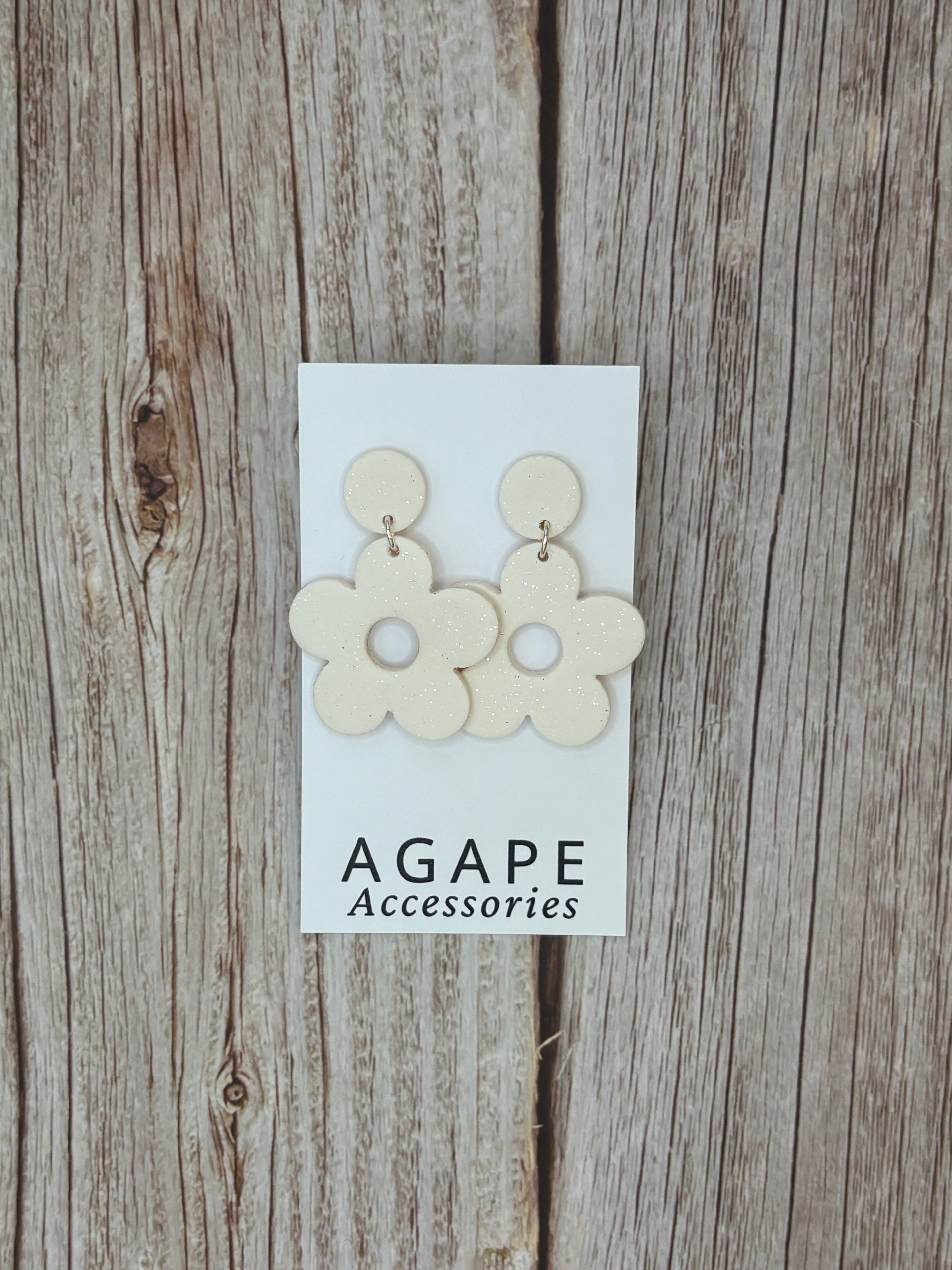 Flower Polymer Clay Earrings