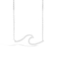 Wave Necklace - Stainless Steel - 18 inches Long