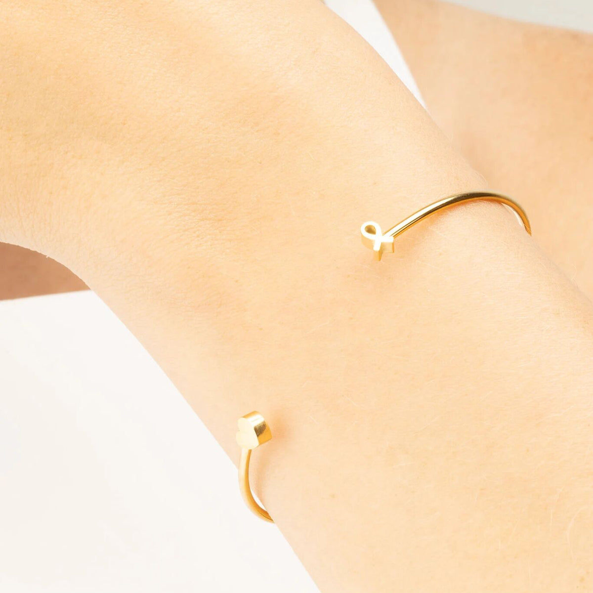 One Size Fits All Cancer Awareness Cuff Bracelet