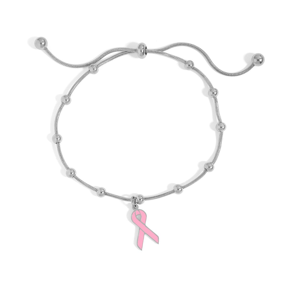 Breast Cancer Awareness Adjustable One Size Fits All Bracelet