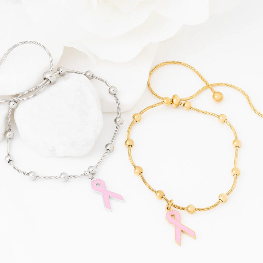 Breast Cancer Awareness Adjustable One Size Fits All Bracelet